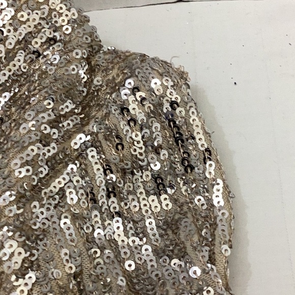 Sequined Chiffon Gown - Picture 10 of 12